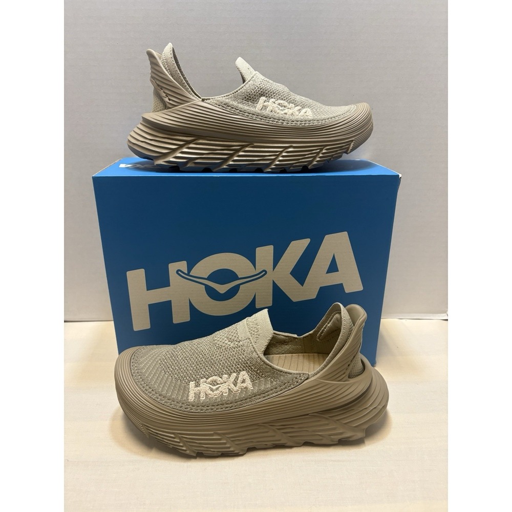 Hoka One One Unisex Restore TC Shoe - Size Mens 6 / Womens 7 - Dune/Oxford Tan